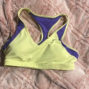 Avia Yellow and Purple Sports Bra